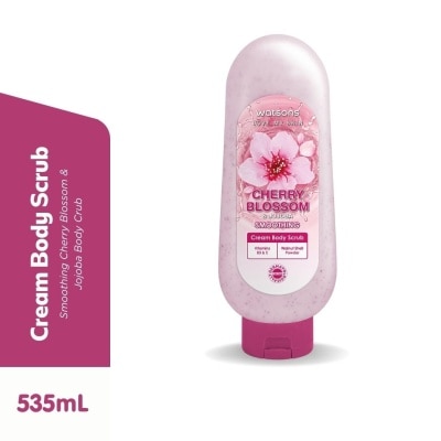 WATSONS WATSONS LOVE MY SKIN Cherry Blossom & Jojoba Smoothing Cream Body Scrub 535ml