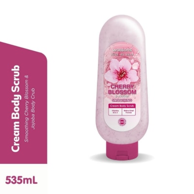 WATSONS - WATSONS LOVE MY SKIN Cherry Blossom & Jojoba Smoothing Cream Body Scrub 535ml