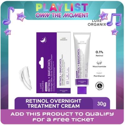 LUXE ORGANIX - Retinol+ Bakuchiol Overnight Glow Gentle Treatment Cream 30g