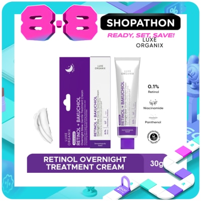 LUXE ORGANIX - Retinol+ Bakuchiol Overnight Glow Gentle Treatment Cream 30g image