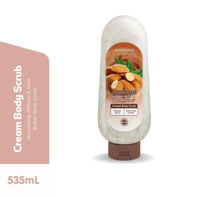 WATSONS WATSONS LOVE MY SKIN Almond & Shea Butter Nourishing Cream Body Scrub 535ml