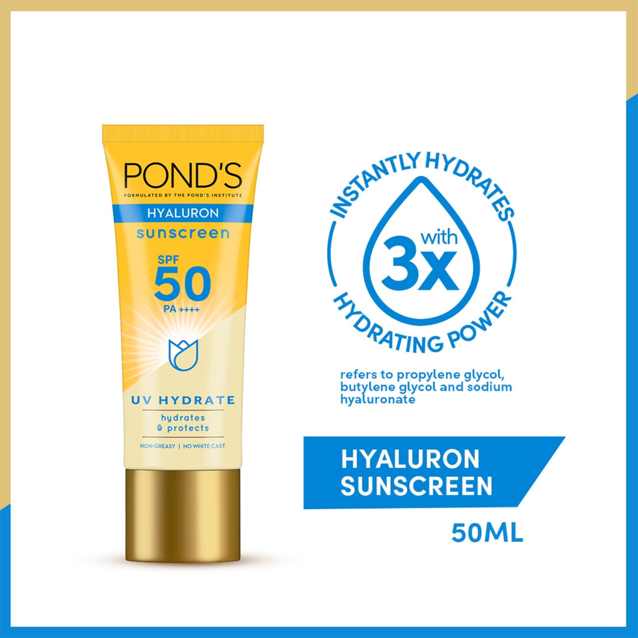 Hyaluron Sunscreen SPF50 PA++++ UV Hydrate 50ml