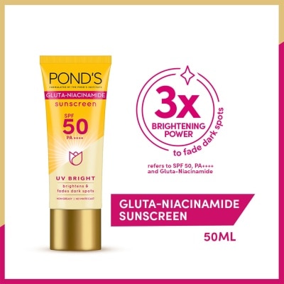 PONDS Gluta-Niacinamide Sunscreen SPF50 PA++++ UV Bright 50ml