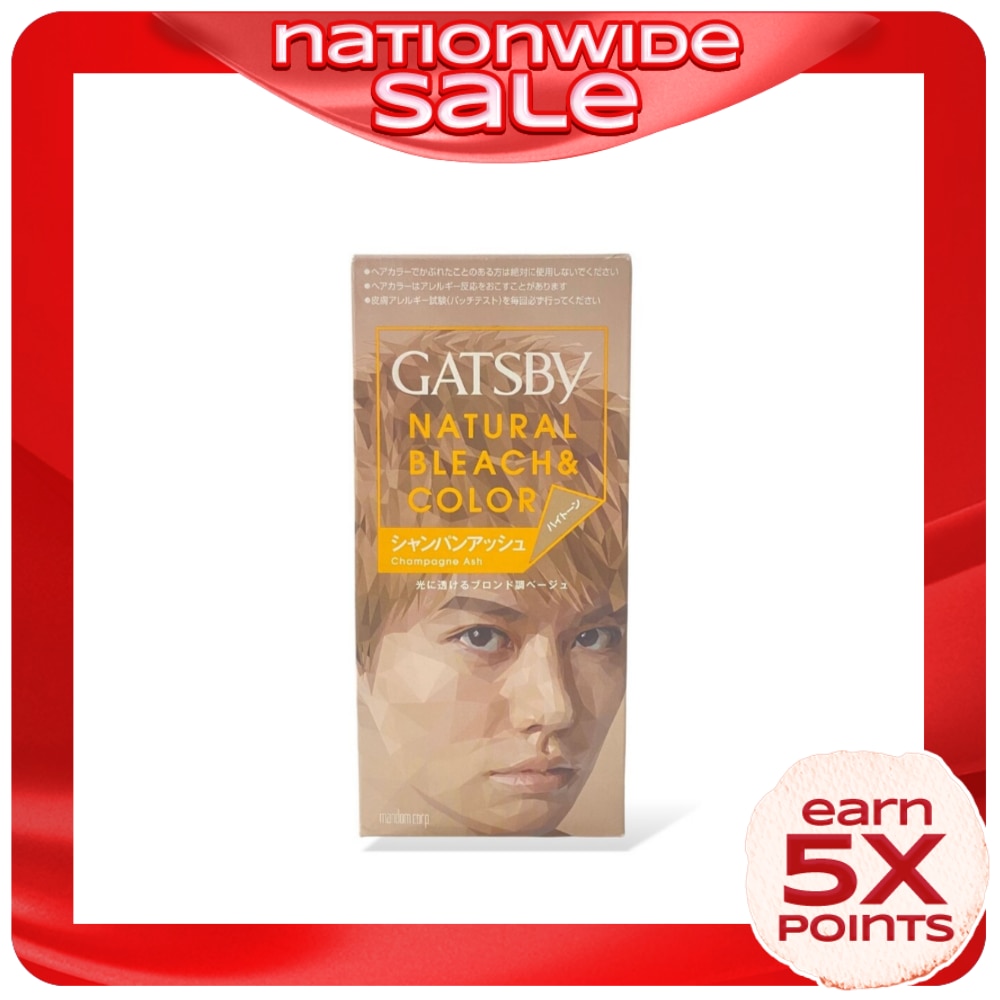 GATSBY Natural Bleach & Color Champagne Ash