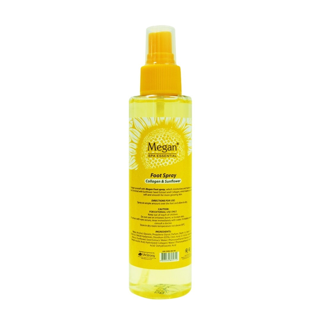 Megan Foot Spray 150ml Collagen & Sunflower