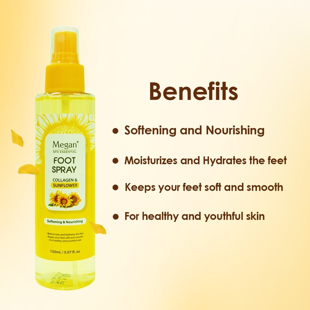 Megan Foot Spray 150ml Collagen & Sunflower