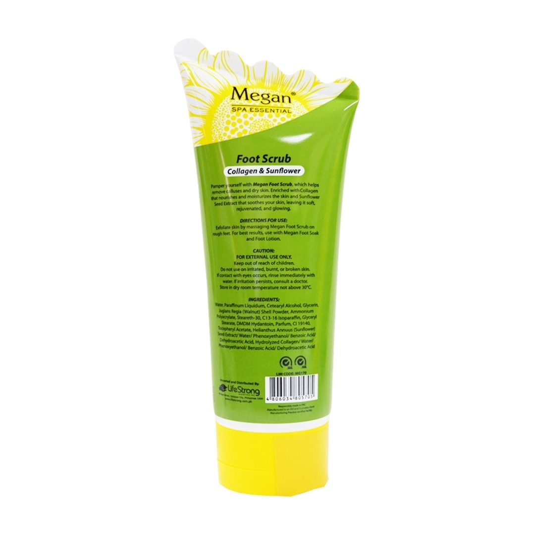 Megan Foot Scrub 150ml Collagen & Sunflower