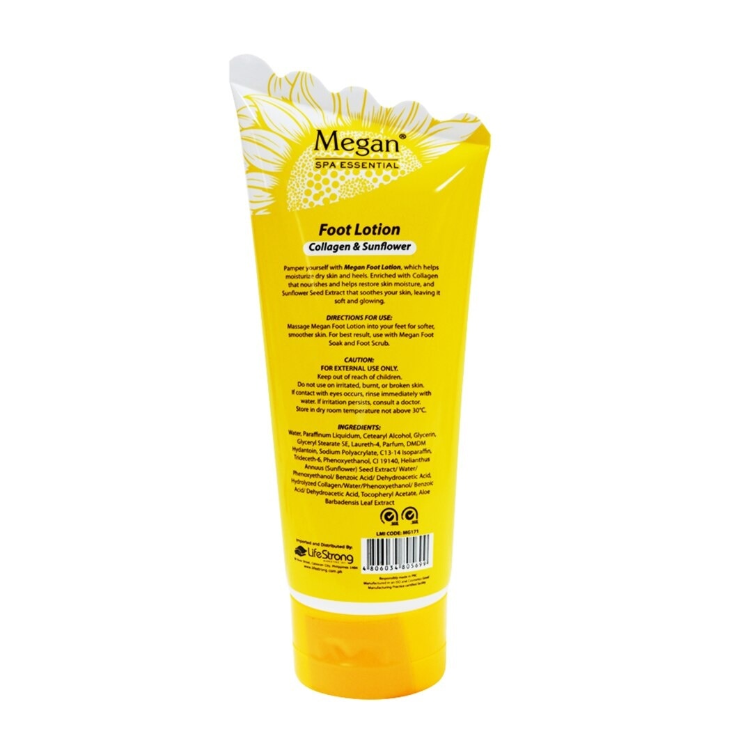 Megan Foot Lotion 150ml Collagen & Sunflower