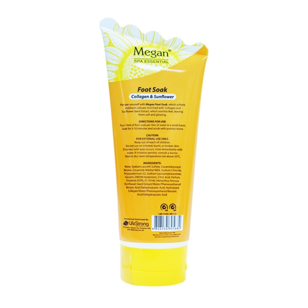 Megan Foot Soak 150ml Collagen & Sunflower