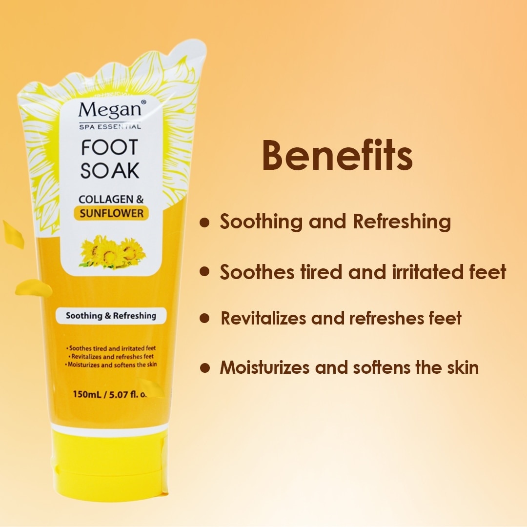 Megan Foot Soak 150ml Collagen & Sunflower