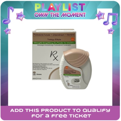 TRELEGY ELLIPTA - Trelegy Ellipta Fluticasone furoate + Umeclidinium + Vilanterol [PRESCRIPTION REQUIRED]