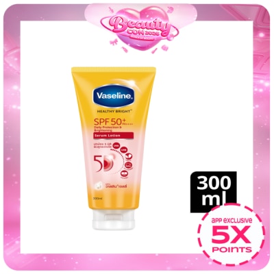 VASELINE - Healthy Bright SPF50+ PA++++ Daily Protection & Brightening Serum Lotion 300ml