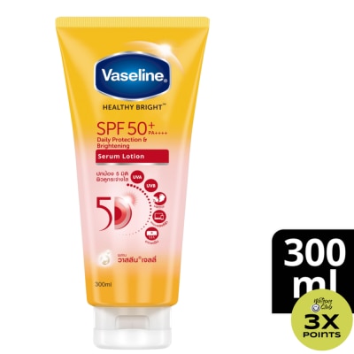 VASELINE Healthy Bright SPF50+ PA++++ Daily Protection & Brightening Serum Lotion 300ml
