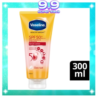 VASELINE Healthy Bright SPF50+ PA++++ Daily Protection & Brightening Serum Lotion 300ml