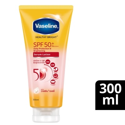 VASELINE Healthy Bright SPF50+ PA++++ Daily Protection & Brightening Serum Lotion 300ml