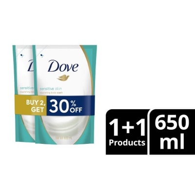 DOVE DOVE Sensitive Body Wash 1 + 1 650ml