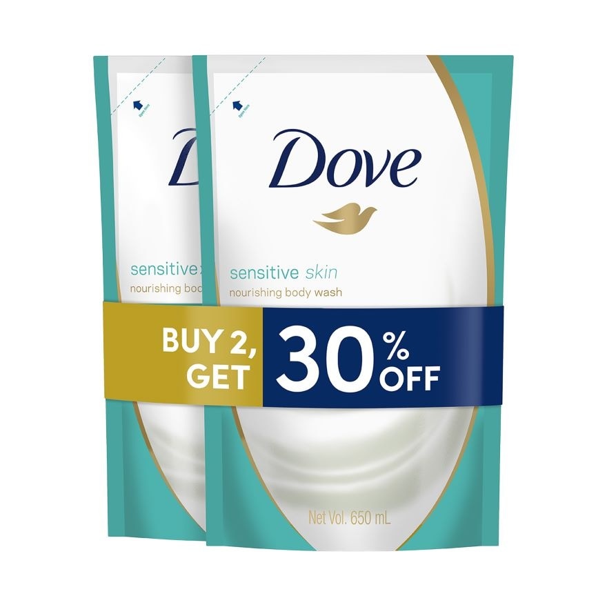 DOVE Sensitive Body Wash 1 + 1 650ml