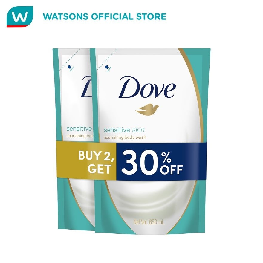 DOVE Sensitive Body Wash 1 + 1 650ml