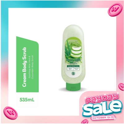 WATSONS WATSONS LOVE MY SKIN Aloe Vera & Cucumber Soothing Cream Body Scrub 535ml image