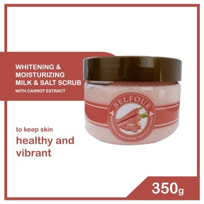 BELFOUR BELFOUR Whitening Moisturizing Milk Salt Scrub with Carrot Extract 350g