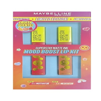 MAYBELLINE MAYBELLINE Superstay Matte Ink Mood Boost Lip Kit Motivator And Meditator