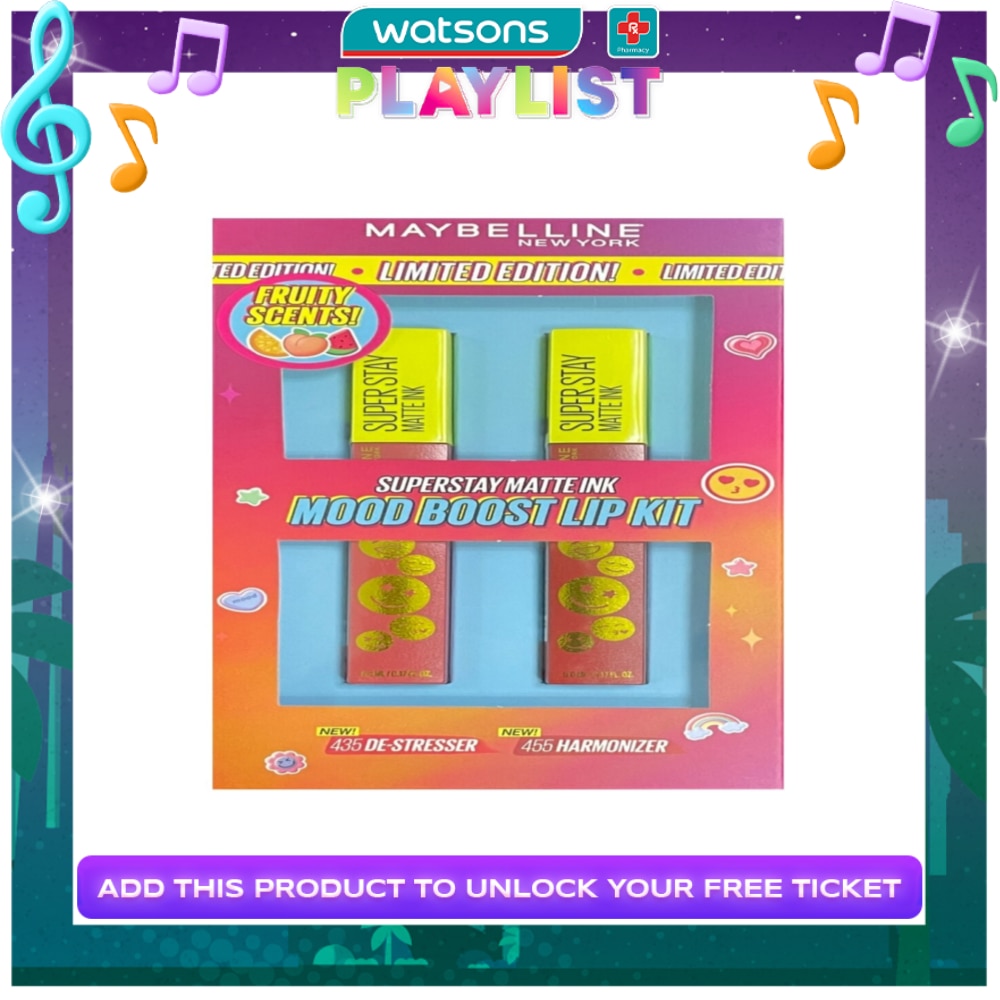 MAYBELLINE Superstay Matte Ink Mood Boost Lip Kit De Stresser And Harmonizer