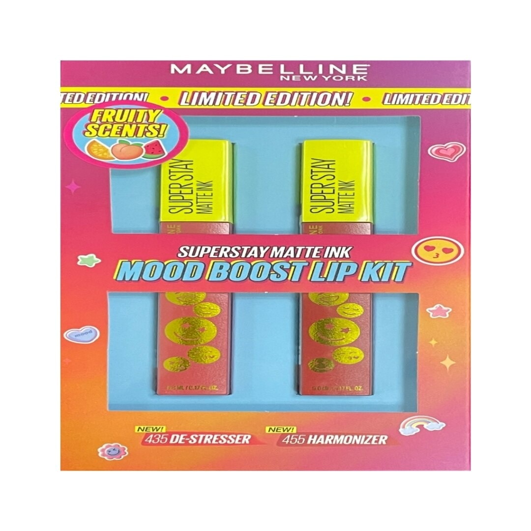 MAYBELLINE Superstay Matte Ink Mood Boost Lip Kit De Stresser And Harmonizer
