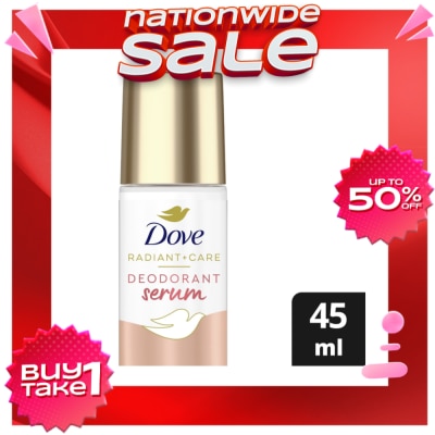 DOVE Dove Radiant + Care Deodorant Serum Roll On 3% Niacinamide 10x Vitamin C&E Dark Marks Reducer 45ml