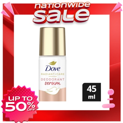 DOVE Dove Radiant + Care Deodorant Serum Roll On 3% Niacinamide 10x Vitamin C&E Dark Marks Reducer 45ml