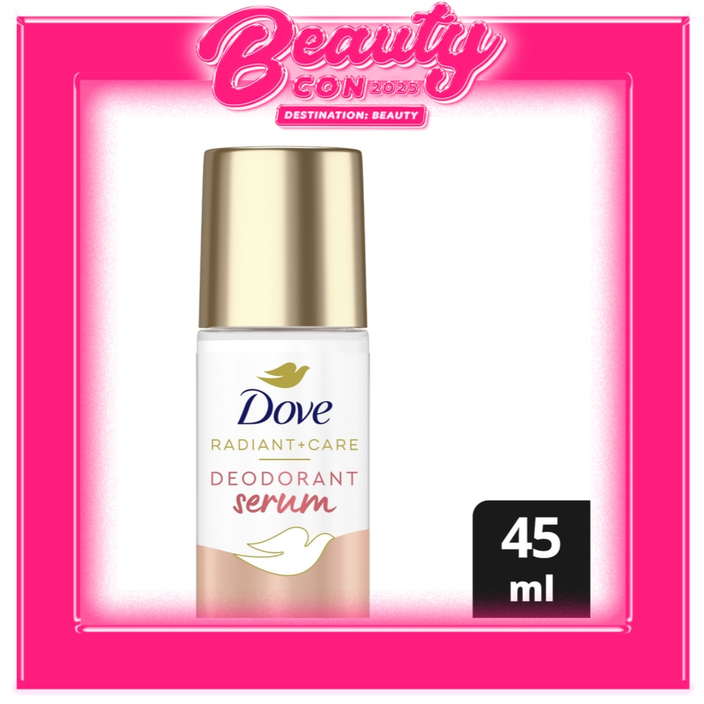 Dove Radiant + Care Deodorant Serum Roll On 3% Niacinamide 10x Vitamin C&E Dark Marks Reducer 45ml
