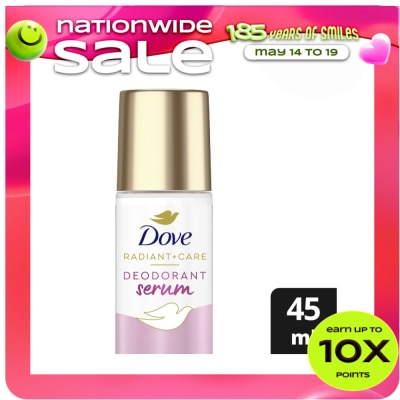 DOVE - Dove Radiant + Care Deodorant Serum Roll On 3% Niacinamide 10x Collagen Deep Renew 45ml