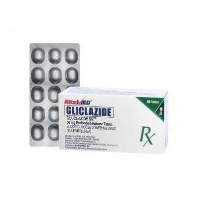 RITEMED Rm Gliclazide 60Mg Tab 60 Box Ss Ph [PRESCRIPTION REQUIRED]