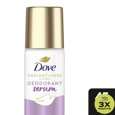 DOVE Dove Radiant + Care Deodorant Serum Roll On 3% Niacinamide 10x Omega 6 Pore Smoothener 45ml