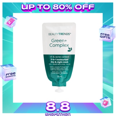 BEAUTYTRENDS Green+ Oil & Acne Control 3in1 Moisturizer Mask 25ml