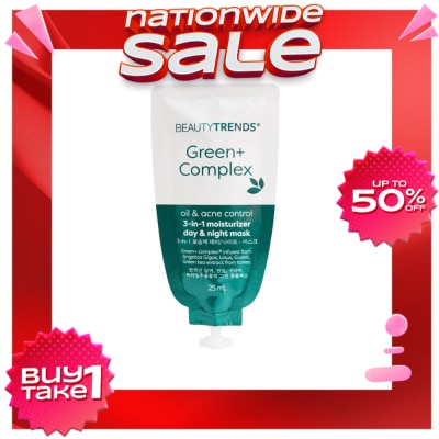 BEAUTYTRENDS Green+ Oil & Acne Control 3in1 Moisturizer Mask 25ml