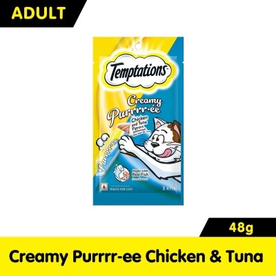 TEMPTATIONS Creamy Purree Chicken & Tuna 4s 48g