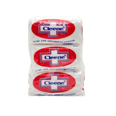 CLEENE CLEENE ABSORBENT COTTON 50G 3S