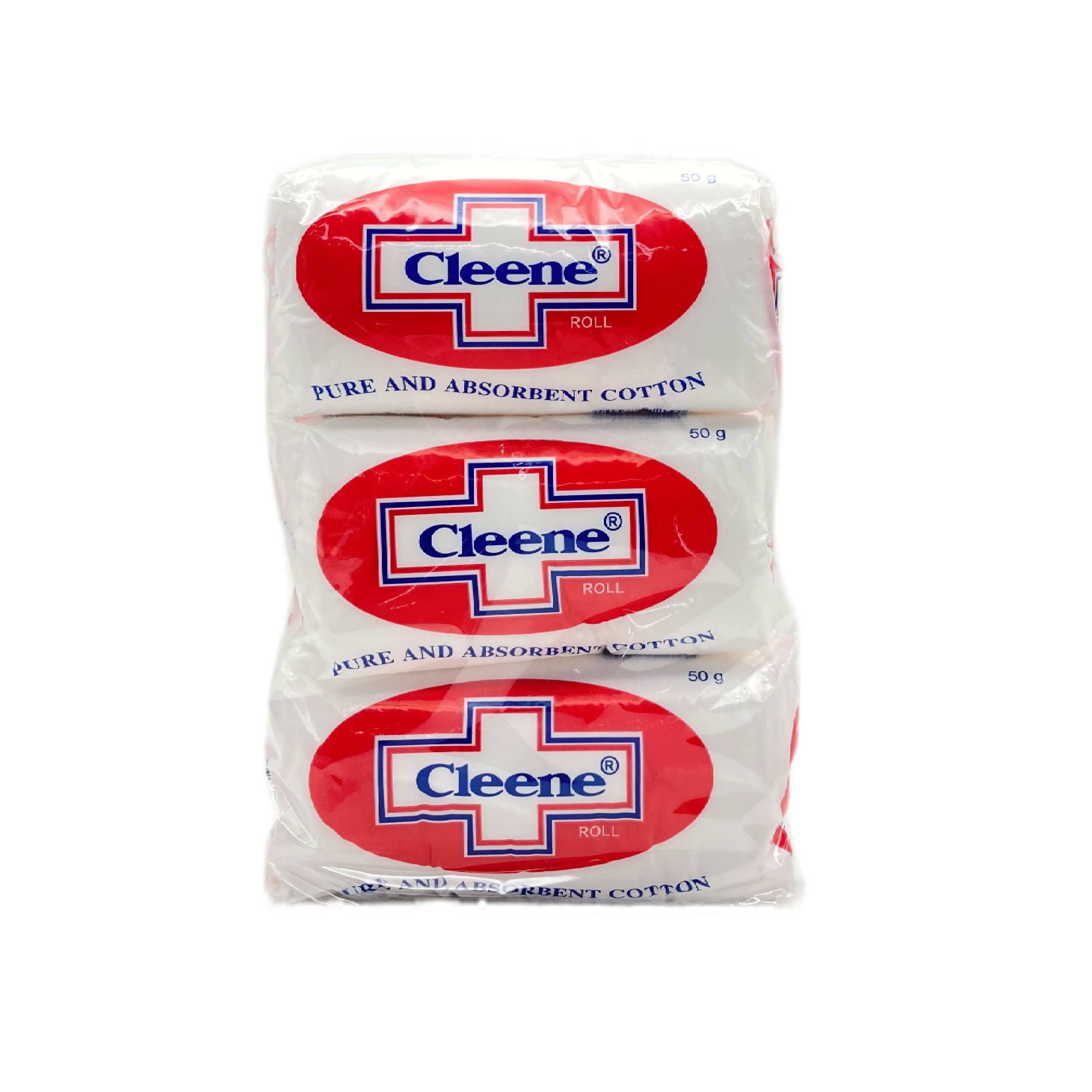 CLEENE ABSORBENT COTTON 50G 3S