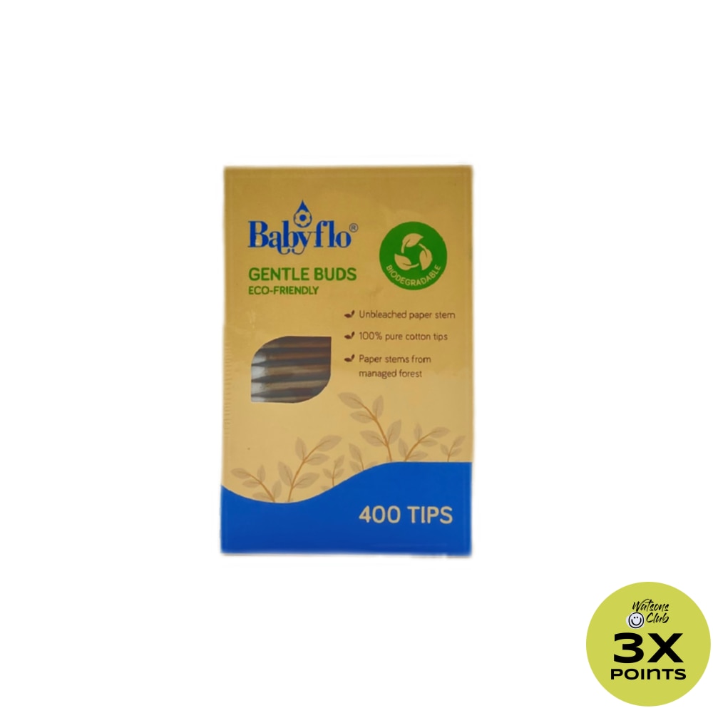 BABYFLO GENTLE BUDS ECO-FRIENDLY 400S 2S