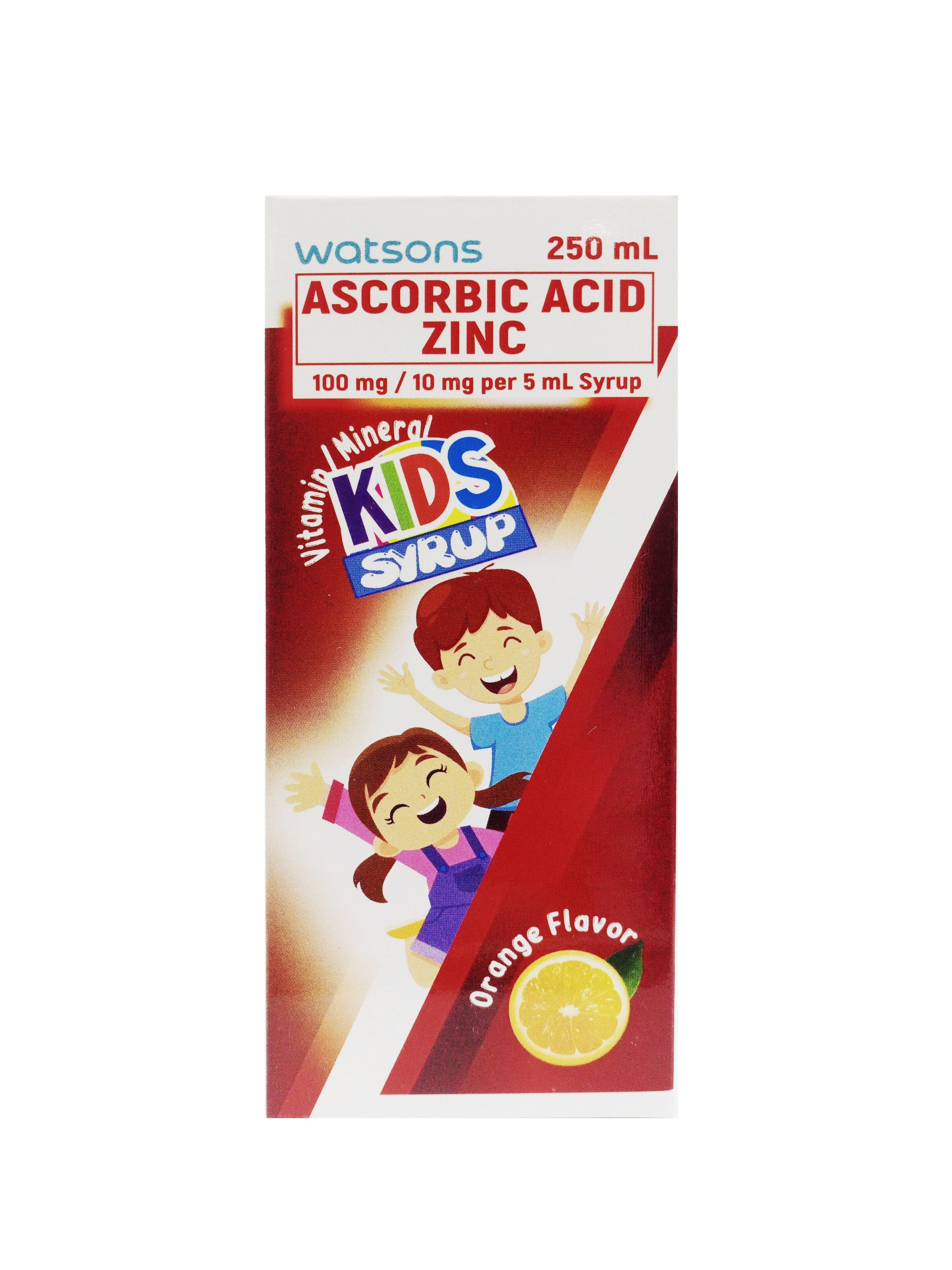WATSONS GENERICS Ascorbic Acid + Zinc Kids Vitamins 250ml (Expiry: Jan. 2027)