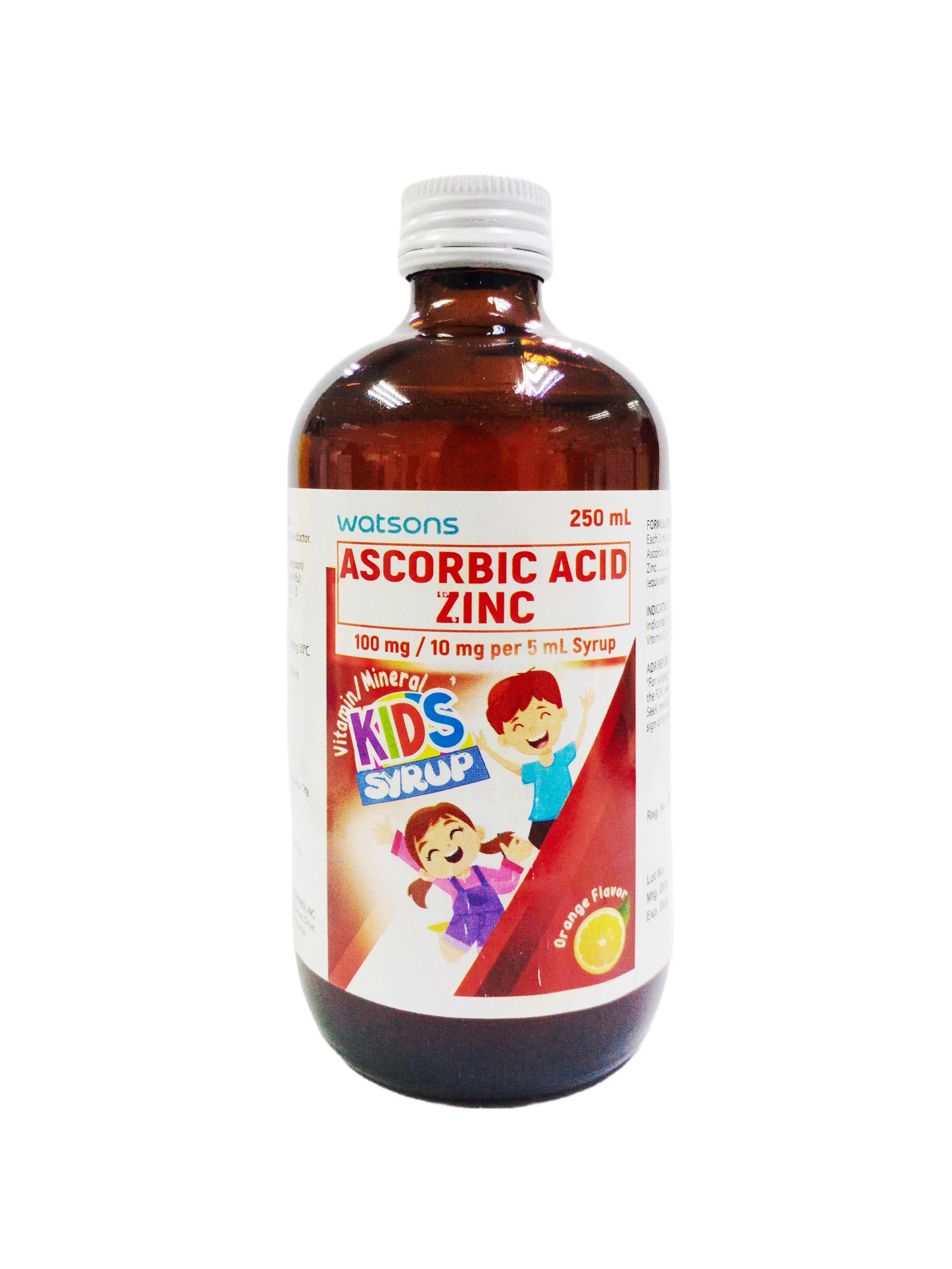 Ascorbic Acid + Zinc Kids Vitamins 250ml