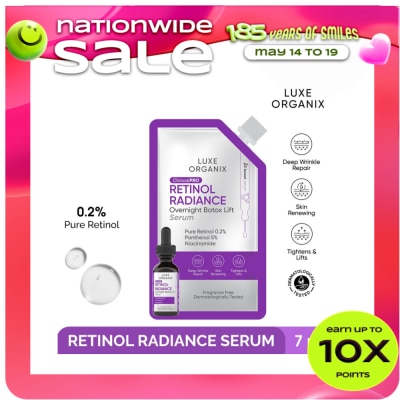LUXE ORGANIX - LUXE ORGANIX Clinical Pro Retinol Radiance Overnight Botox Lift Serum 7ml