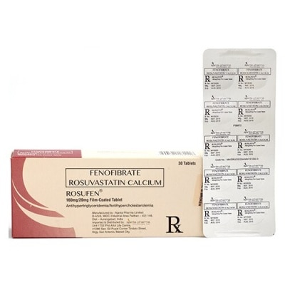 ROSUFEN ROSUFEN 160mg/20mg Sold Per Piece [PRESCRIPTION REQUIRED]