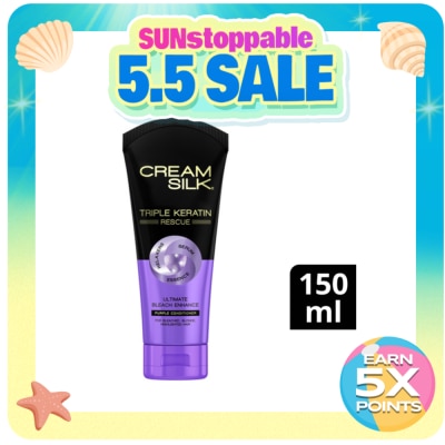 CREAMSILK - Triple Keratin Rescue Ultimate Bleach Enhance Purple Conditioner 150ml