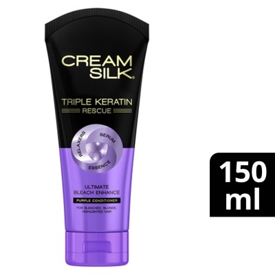 CREAMSILK Triple Keratin Rescue Ultimate Bleach Enhance Purple Conditioner 150ml