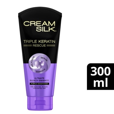 CREAMSILK Triple Keratin Rescue Ultimate Bleach Enhance Purple Conditioner 300ml