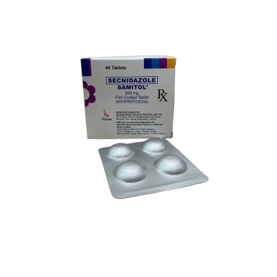 SAMITOL Secnidazole 500 mg Film-Coated Tablet Antiprotozoal (sold per piece) [PRESCRIPTION REQUIRED]