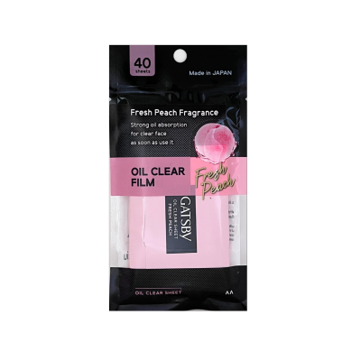 GATSBY Oil Clear Film Fresh Peach 40 Sheets