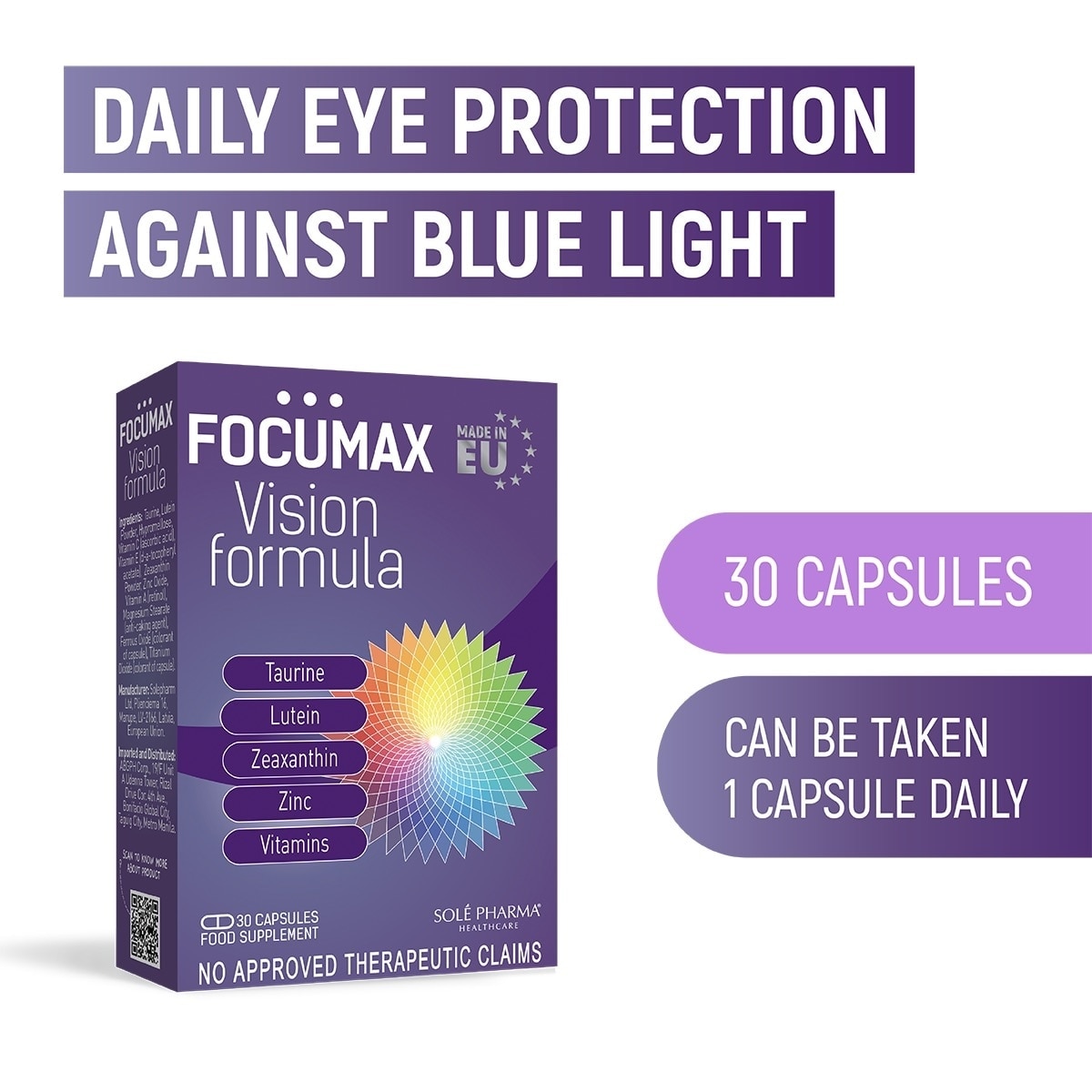 Focumax Vision Formula 30 Capsules