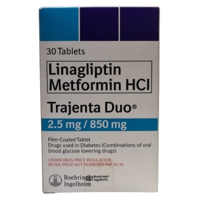 TRAJENTA DUO Trajenta Duo 2.5Mg/850Mg Fct Sold Per Piece [PRESCRIPTION REQUIRED]